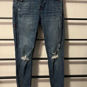 True Religion, Jennie Curvy, Juniors Size 26 Mid Ride Supper Skinny Jeans